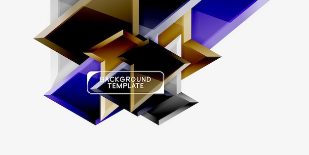 triangular low poly background design multicolored triangles vector