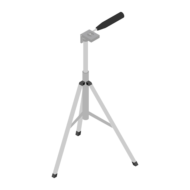 Tripod isolated on white background Vector