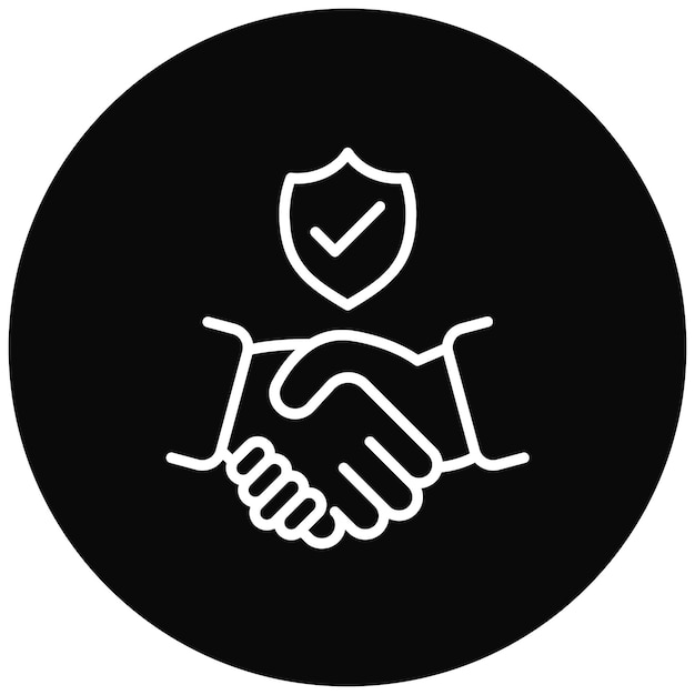 Trust vector icon Can be used for Teamwork iconset