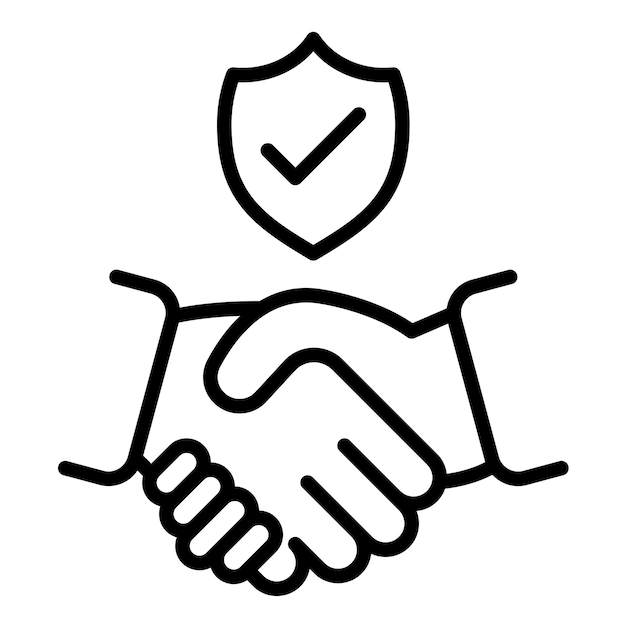 Trust vector icon Can be used for Teamwork iconset
