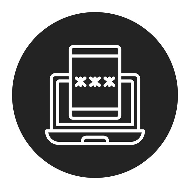 two factor authentication icon vector image can be used for safe payment