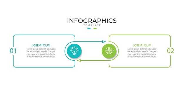 Two-Step Process Infographic