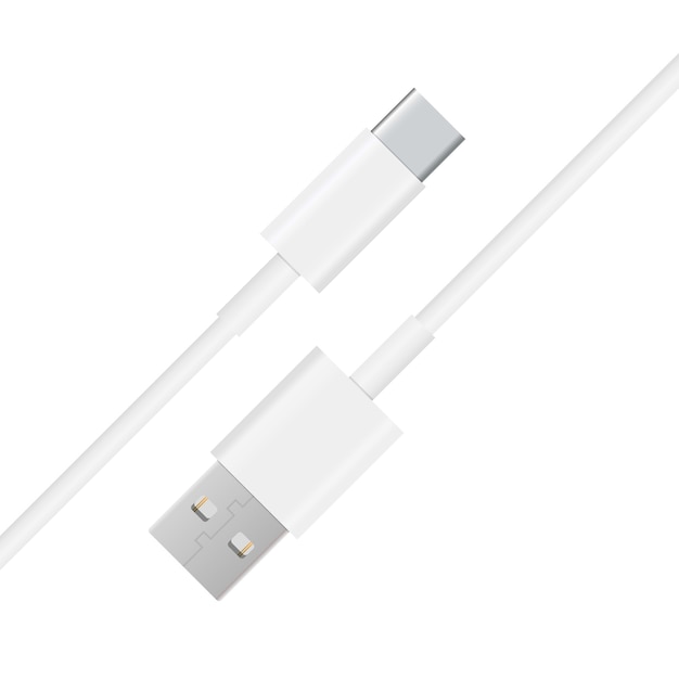 Type C USB Cable Charger vector illustration