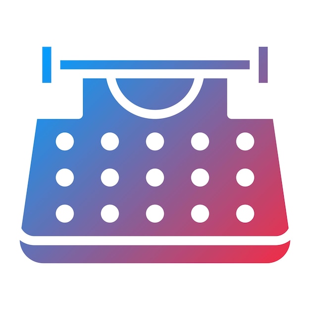 typewriter without paper icon vector image can be used for printing