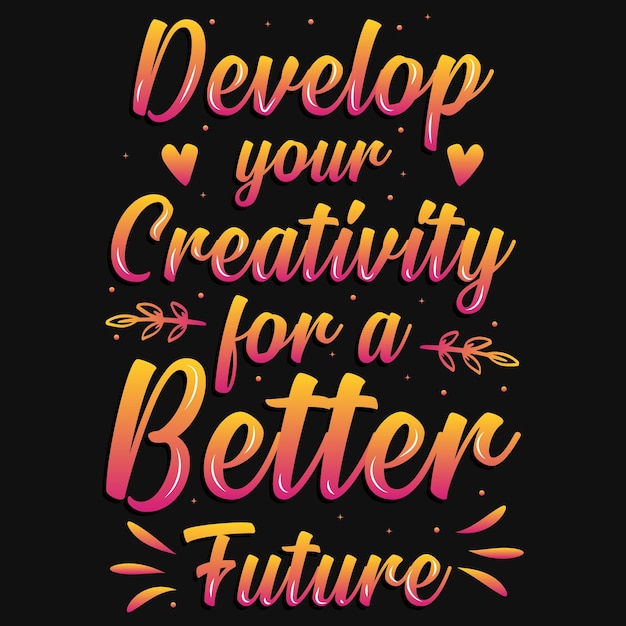 Typografi t-skjortedesign