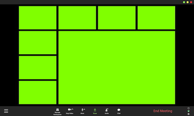 UI video call app Online conference concept