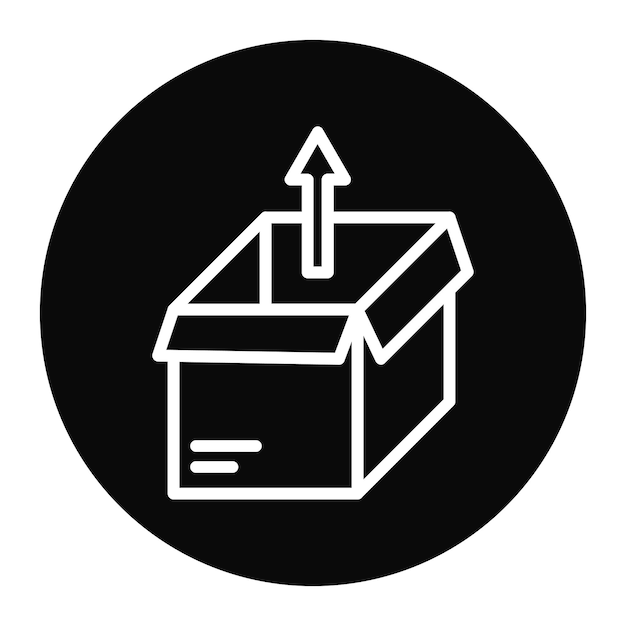 Unboxing icon vector image Can be used for Live Streaming