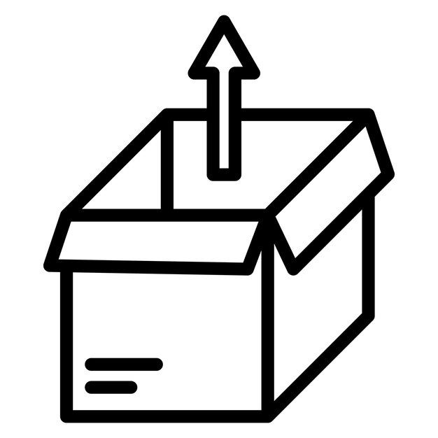 Unboxing icon vector image Can be used for Live Streaming