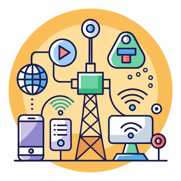 Understanding Wireless Communication Key Components and Technologies Illustrated