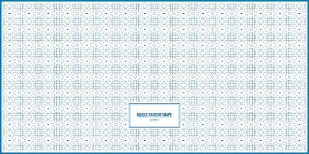 unique shape pattern design with dominant blue color