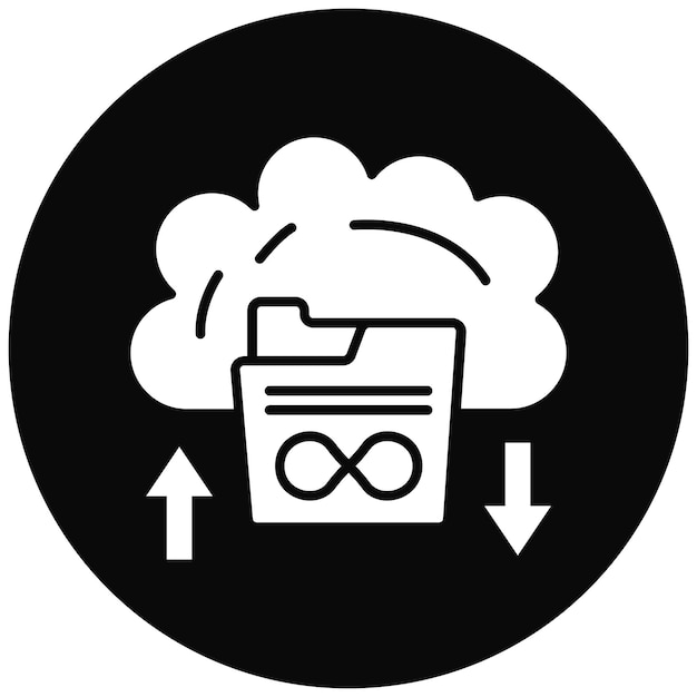Unlimited Storage icon vector image Can be used for Web Hosting