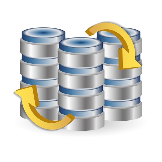 Update icon 3d illustration from data science collection Creative Update 3d icon for web design templates infographics and more