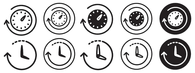 Uptime Icon vector set collection for web