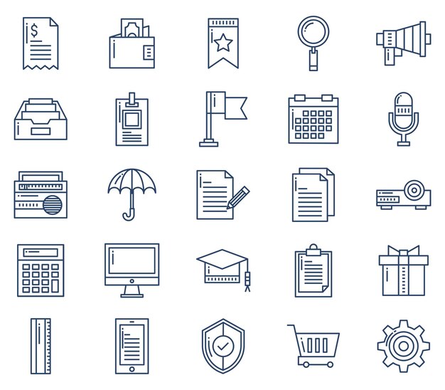 User interface, Basic UI icon set, web icon