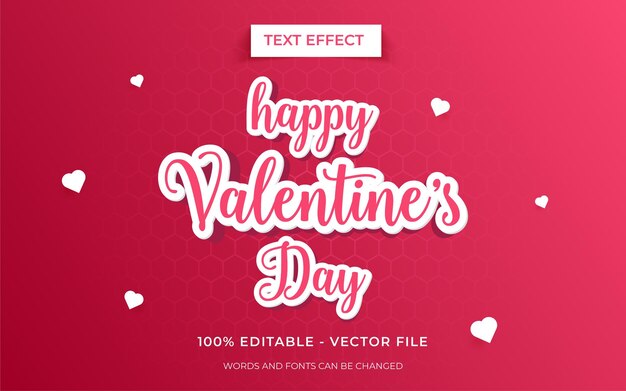 Valentine text effect Text style editable text effect