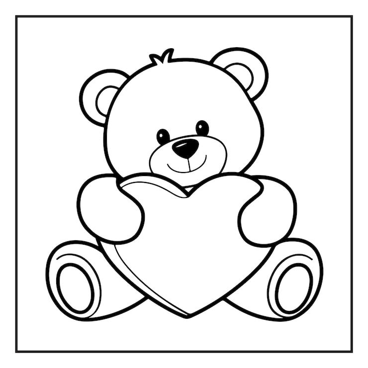 Vektor valentines day coloring pages for kids love filled image hearts sweets cherubs animals and more