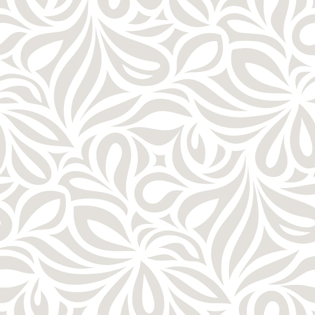 Vector abstract organic Light grey seamless pattern nature design background