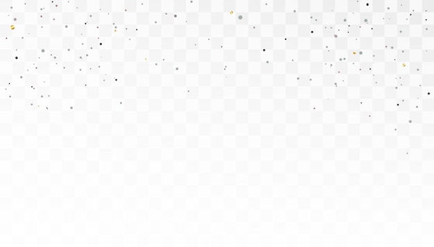 vector background with many falling tiny round random confetti and sparkles swirling chaotically