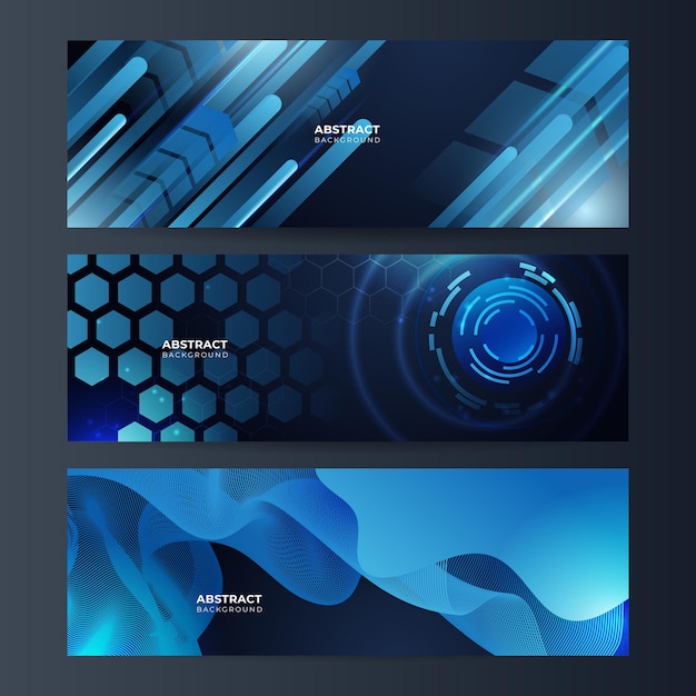 Vector banner design circuit board Illustration Abstract modern futuristic engineering technology background Futuristic digital science technology concept for web banner template or brochure