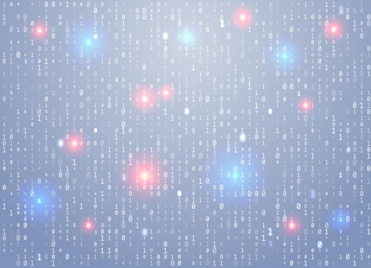 Vektor vector binary code background error software vulnerability big data and programming coding hacker