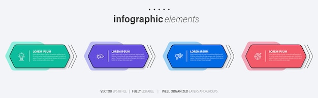 vector business infographic steps
