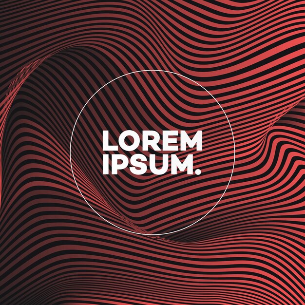 Vector cover design template with abstract lines red color modern gradient style for decoration book flyer magazine catalog poster brochure presentation 10 eps
