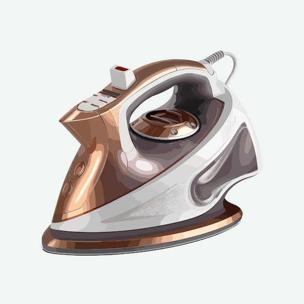 Vector cute iron cartoon style