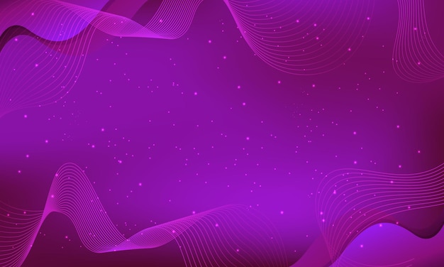 Vector dark purple waves and dots abstract background