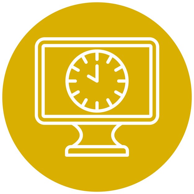 vector design 24 hours open icon style