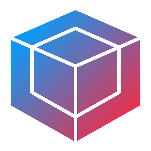 Vector Design 3D Modeling Icon Style