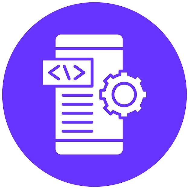 Vector Design App Development Icon Style