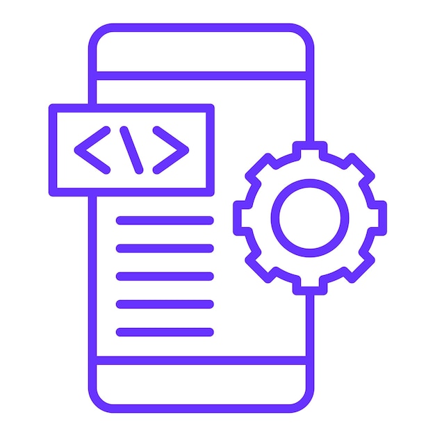 Vector Design App Development Icon Style