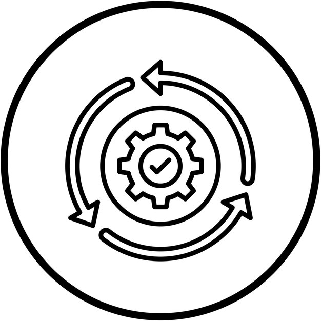 Vector Design Automation Icon Style