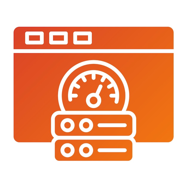 Vector Design Browser Cache Icon Style
