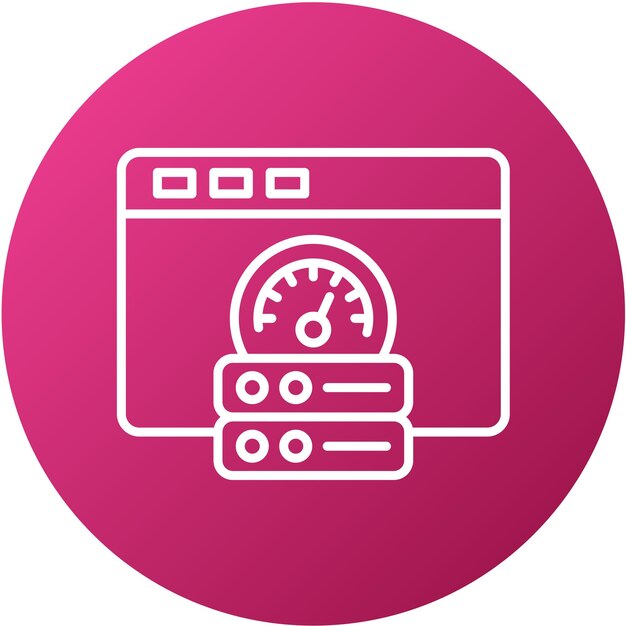 Vector Design Browser Cache Icon Style