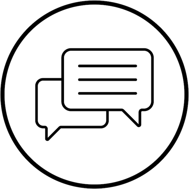 Vector Design Chat Icon Style