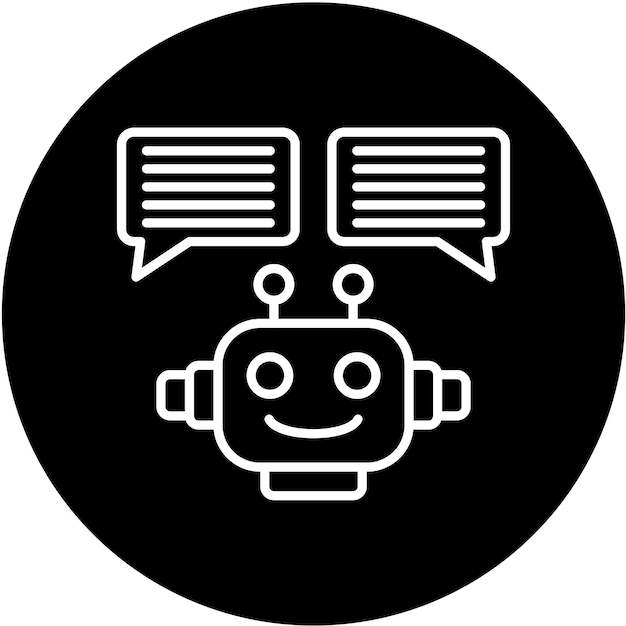 vector design chatbot icon style