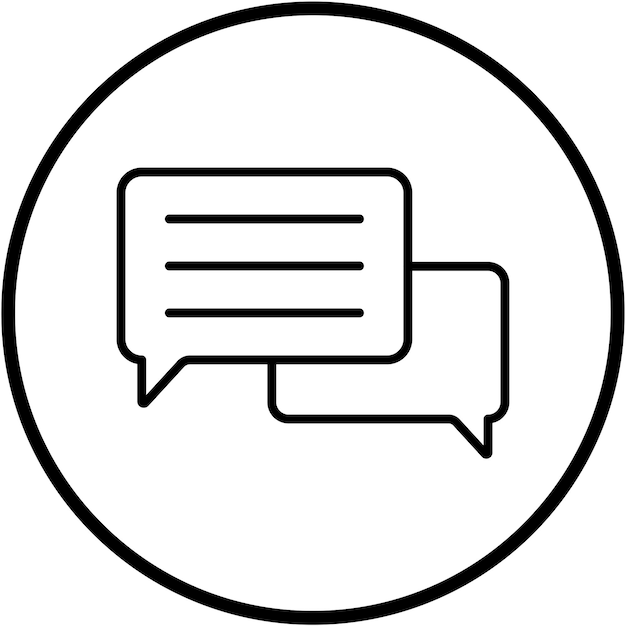 Vector Design Chatting Icon Style