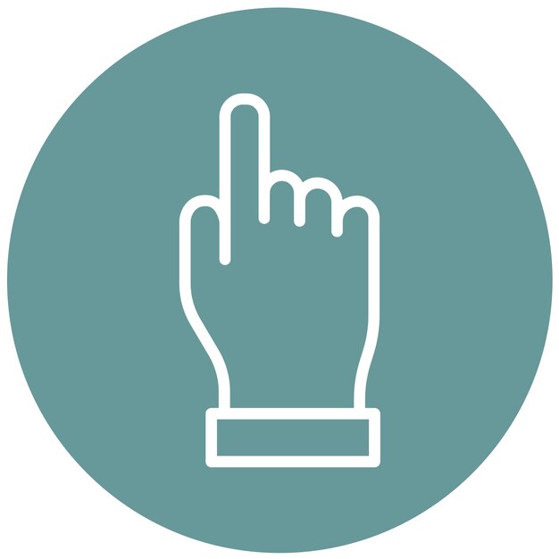 Vector Design Click Indicator Icon Style