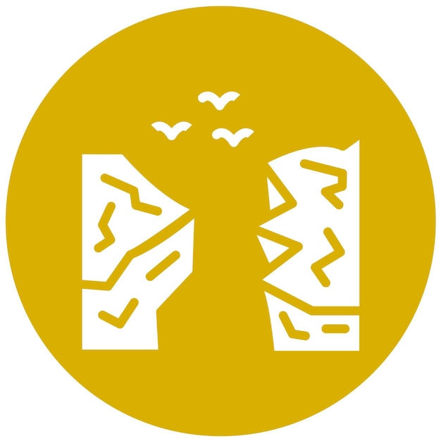 Vector Design Cliff Icon Style