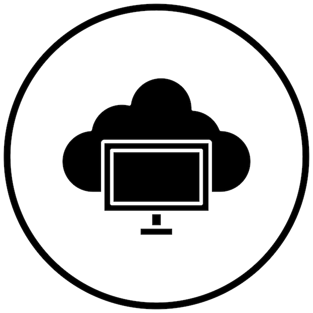Vector Design Cloud Computing Icon Style