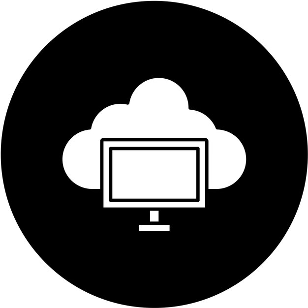 Vector Design Cloud Computing Icon Style