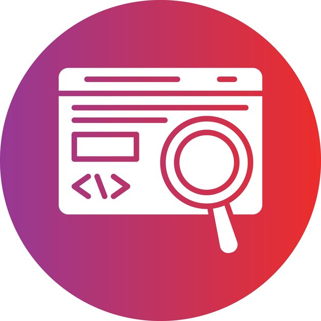 vector design code testing icon style