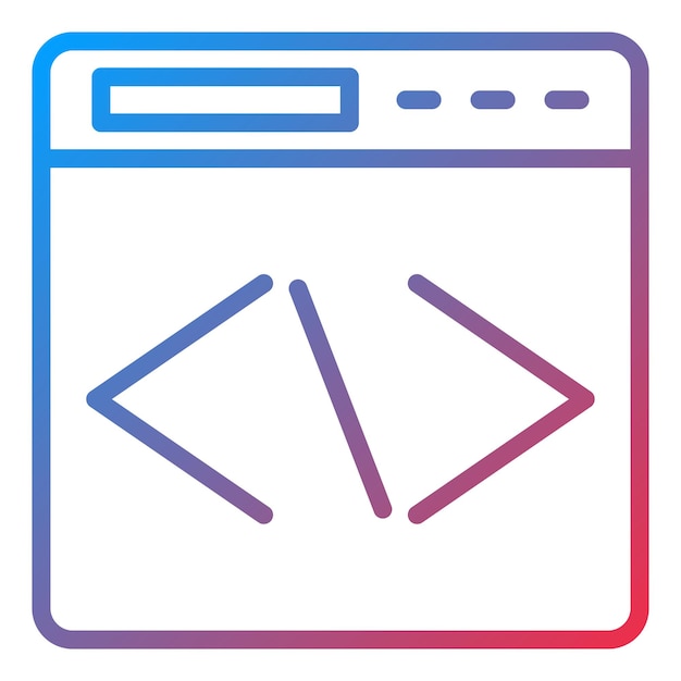 vector design coding icon style