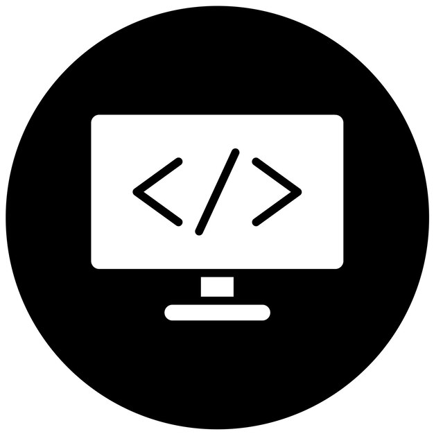 Vector Design Coding Symbols Icon Style
