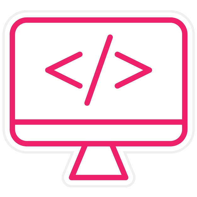vector design coding tools icon style