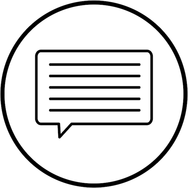 Vector Design Comments Icon Style