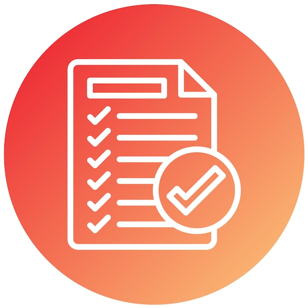 Vector Design Completed Tasks Icon Style