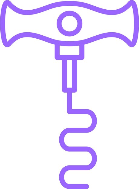 Vector Design Corkscrew Icon Style