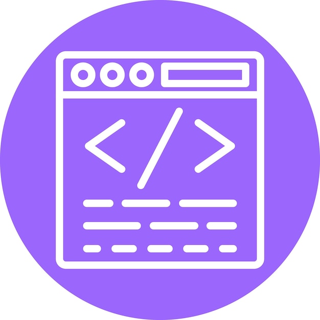 vector design custom coding icon style